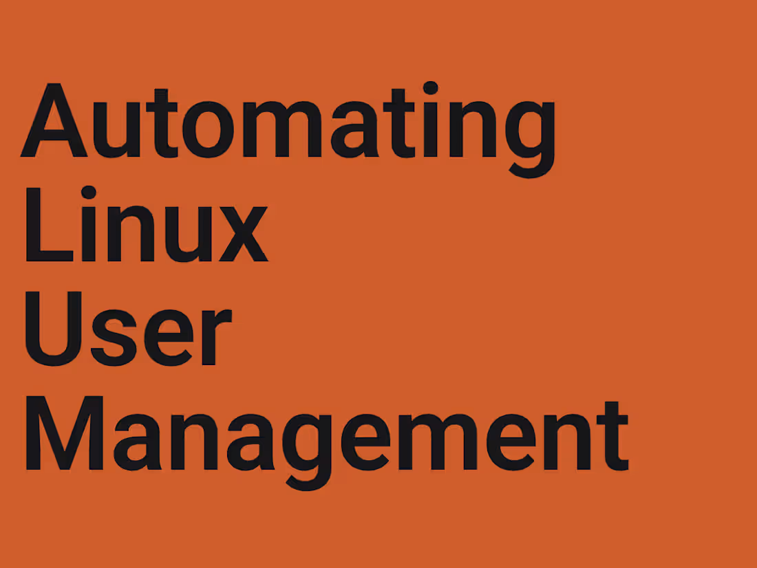 Cover image for Automated User Management in Linux