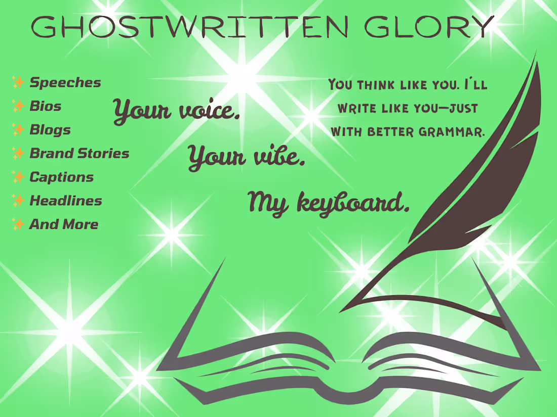 Cover image for Voice Without the Typing: Ghostwriting, Speeches & Brand Stories