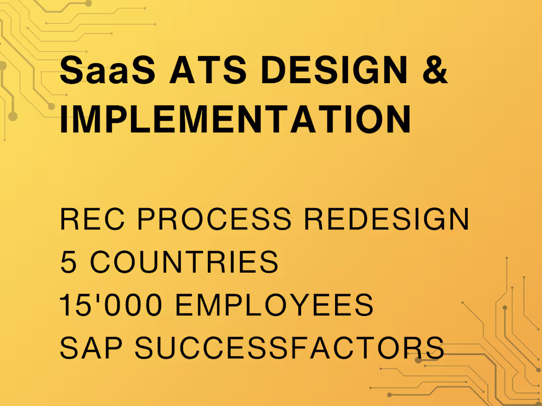Cover image for Redesigned and rolled out group ATS