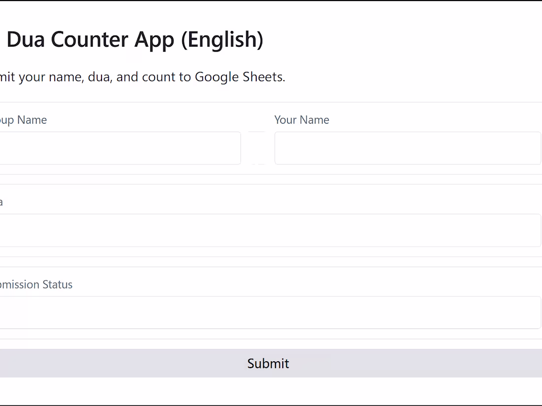 Cover image for Dua Counter App Development