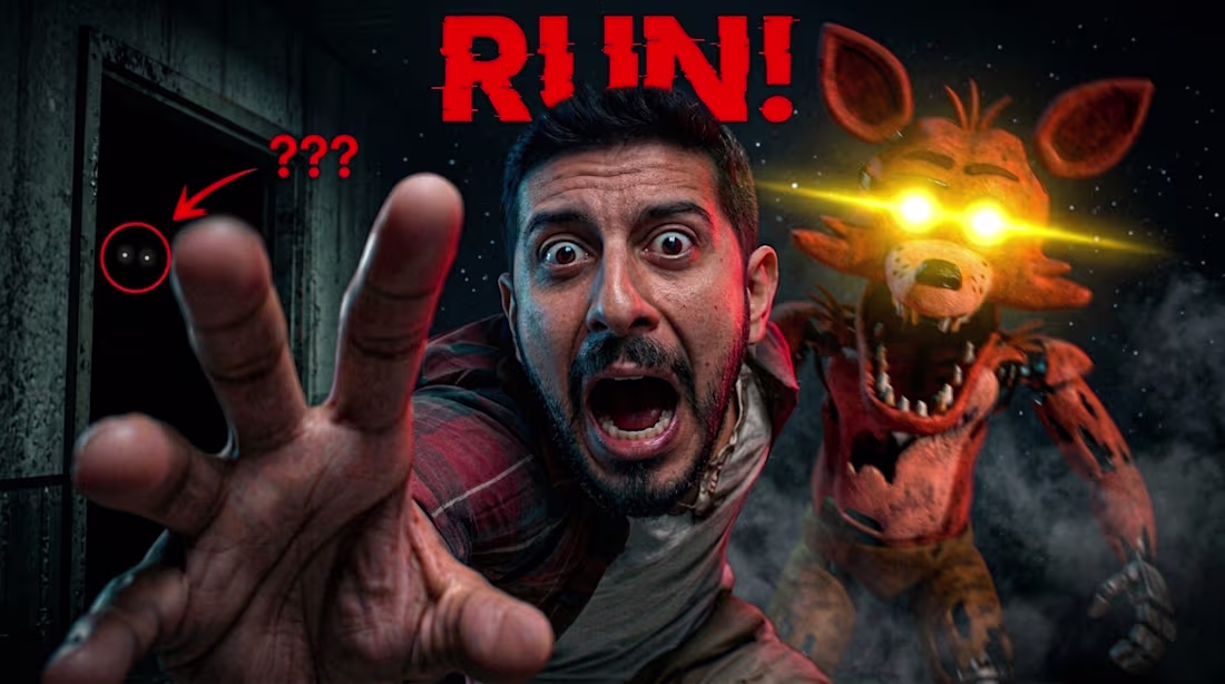Cover image for High-CTR Horror Gaming Thumbnail: "RUN!"