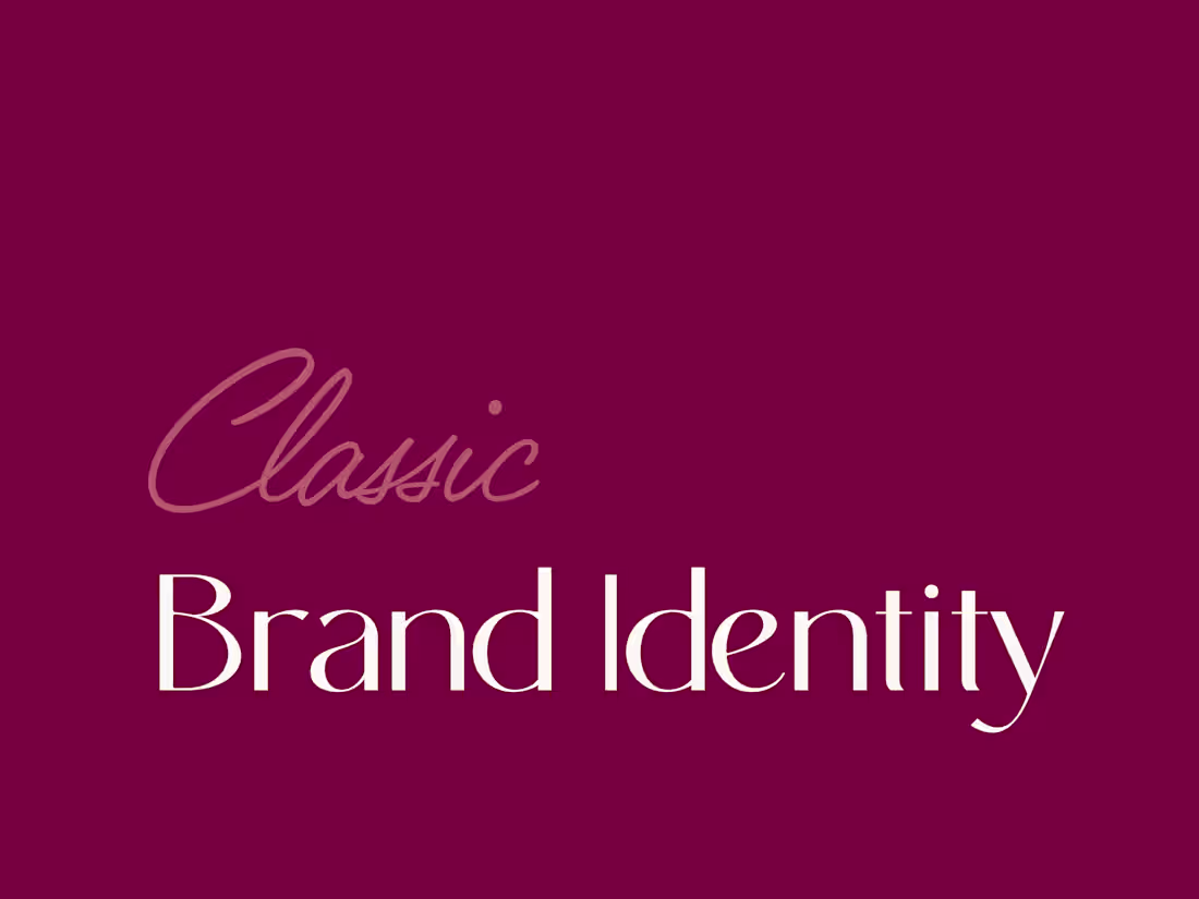 Cover image for Classic Brand Identity