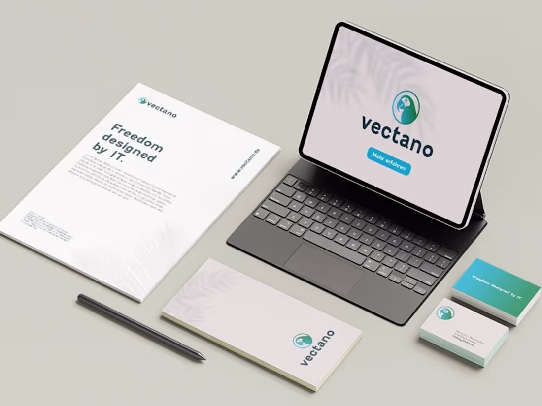 Cover image for vectano GmbH | Brand Design for IT company