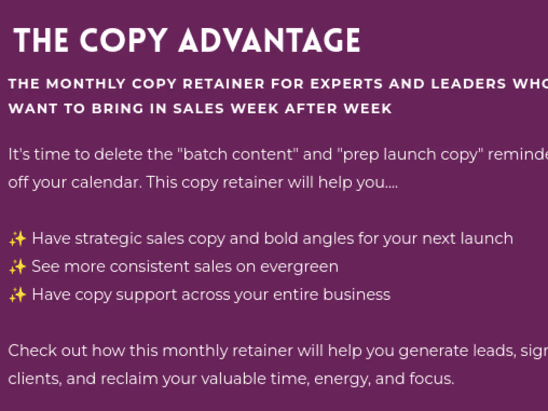 Cover image for Copywriting Assistant - The Copy Advantage
