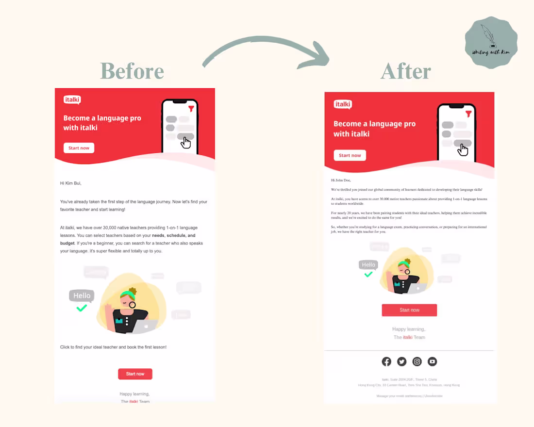 Cover image for italki Welcome Email Sequence