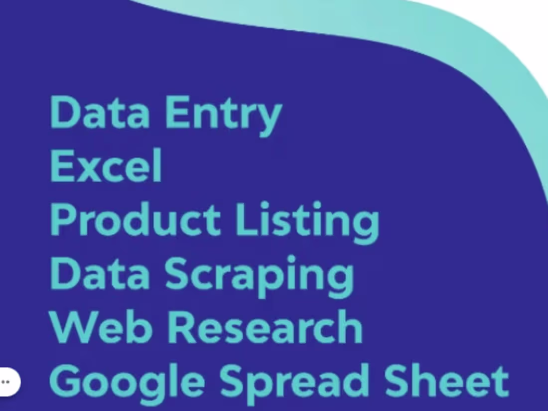 Cover image for I will provide efficient data entry and virtual assistan service