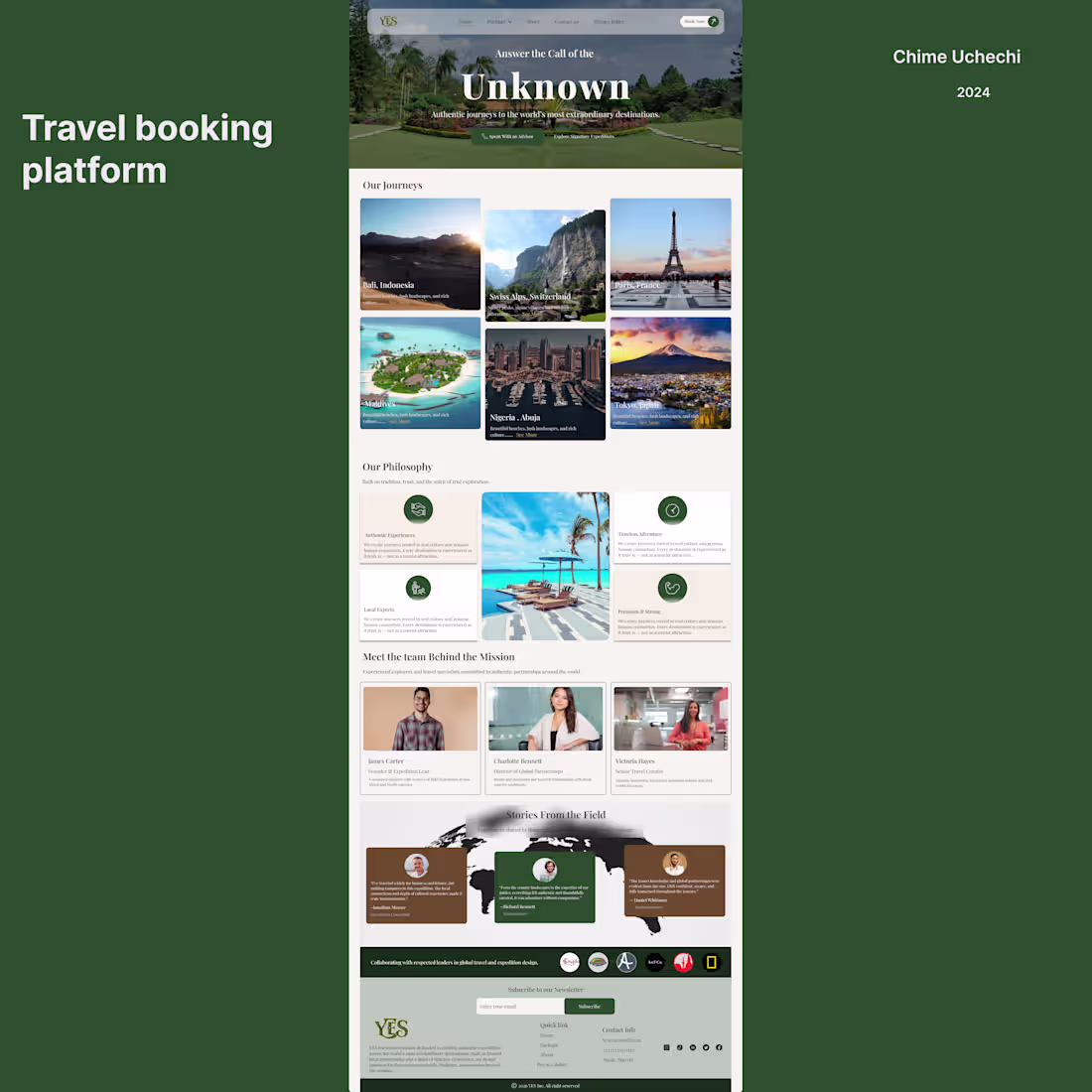 Cover image for YES is a modern travel