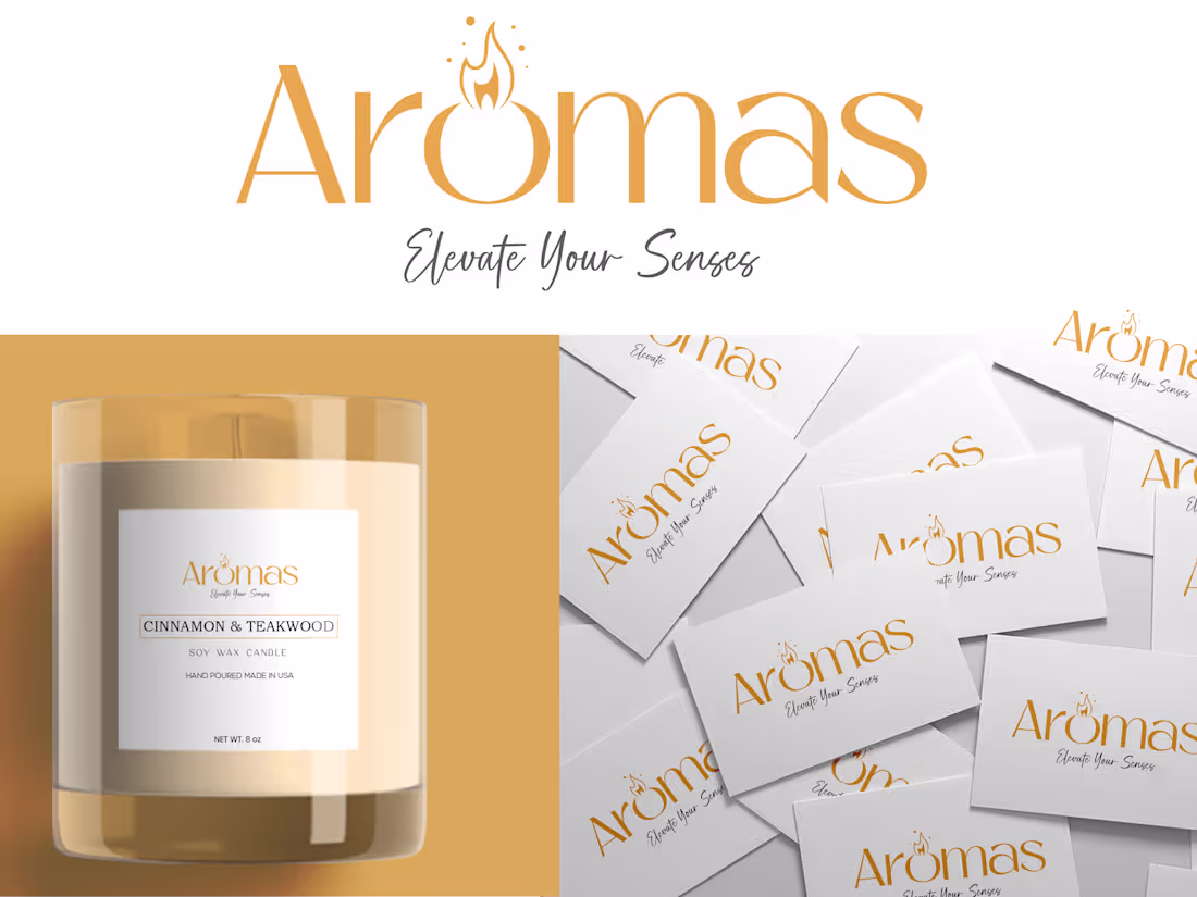 Cover image for candle label :: Behance