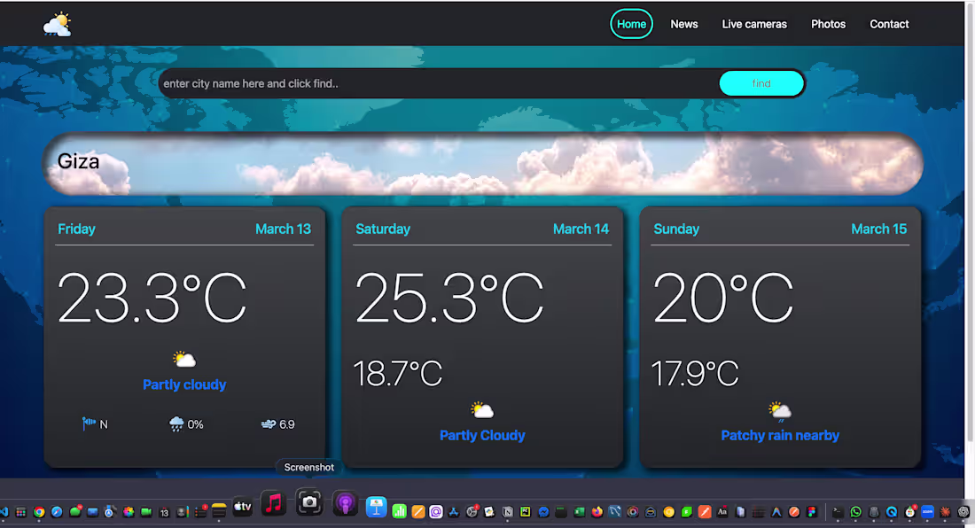 Cover image for Location-aware weather forecast app that