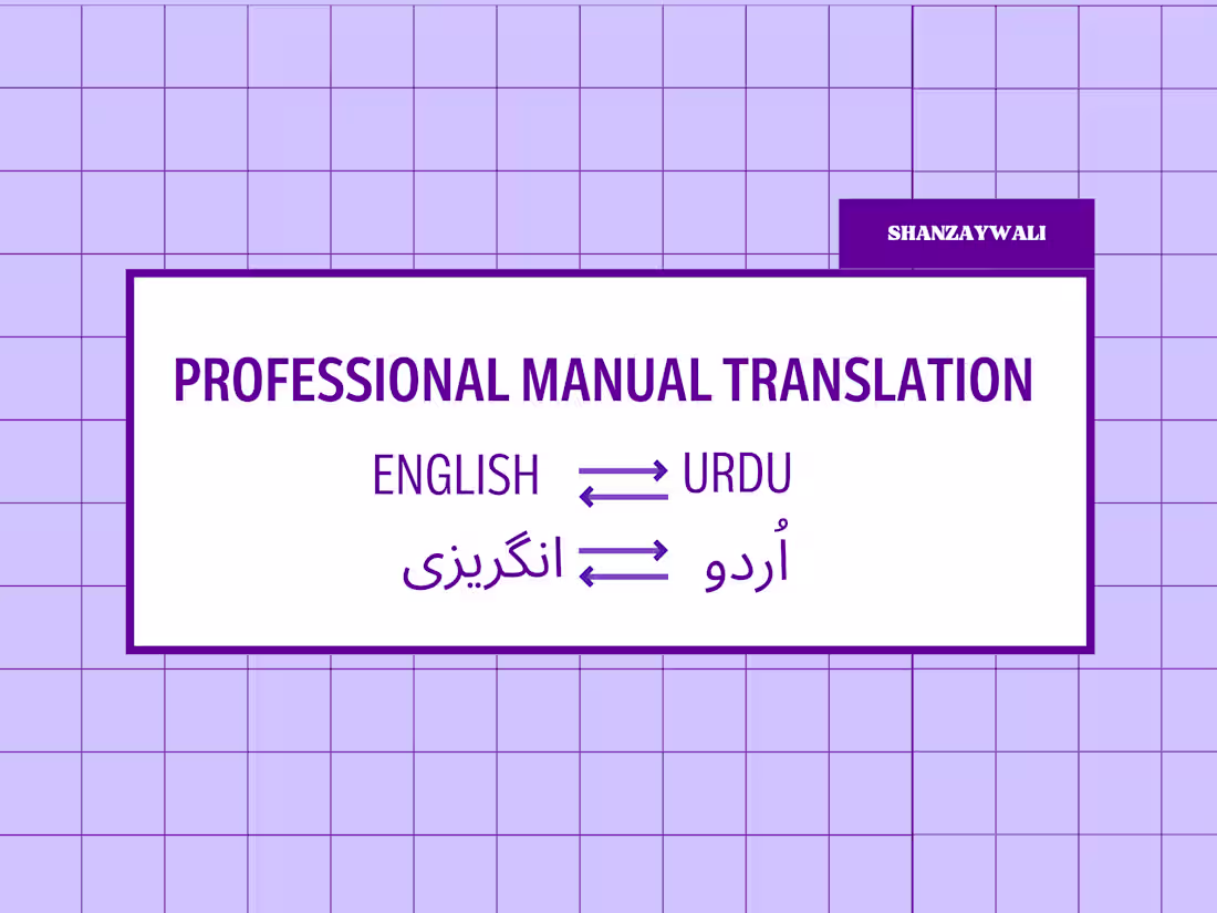 Cover image for Get your English content translated to Urdu and vice versa