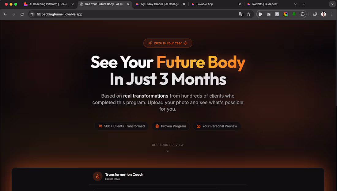 Cover image for AI-Powered Fitness Transformation App Development