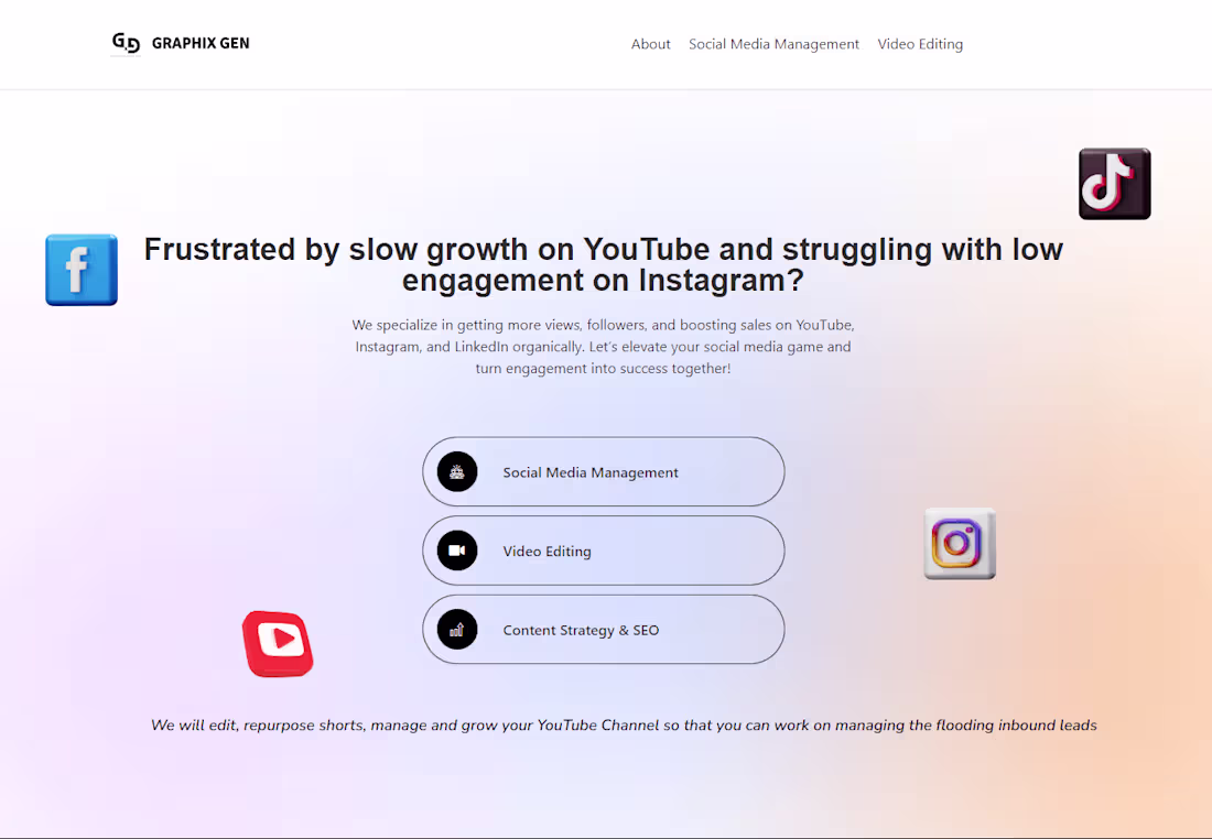 Cover image for Personal Portfolio Website | Graphix Gen
