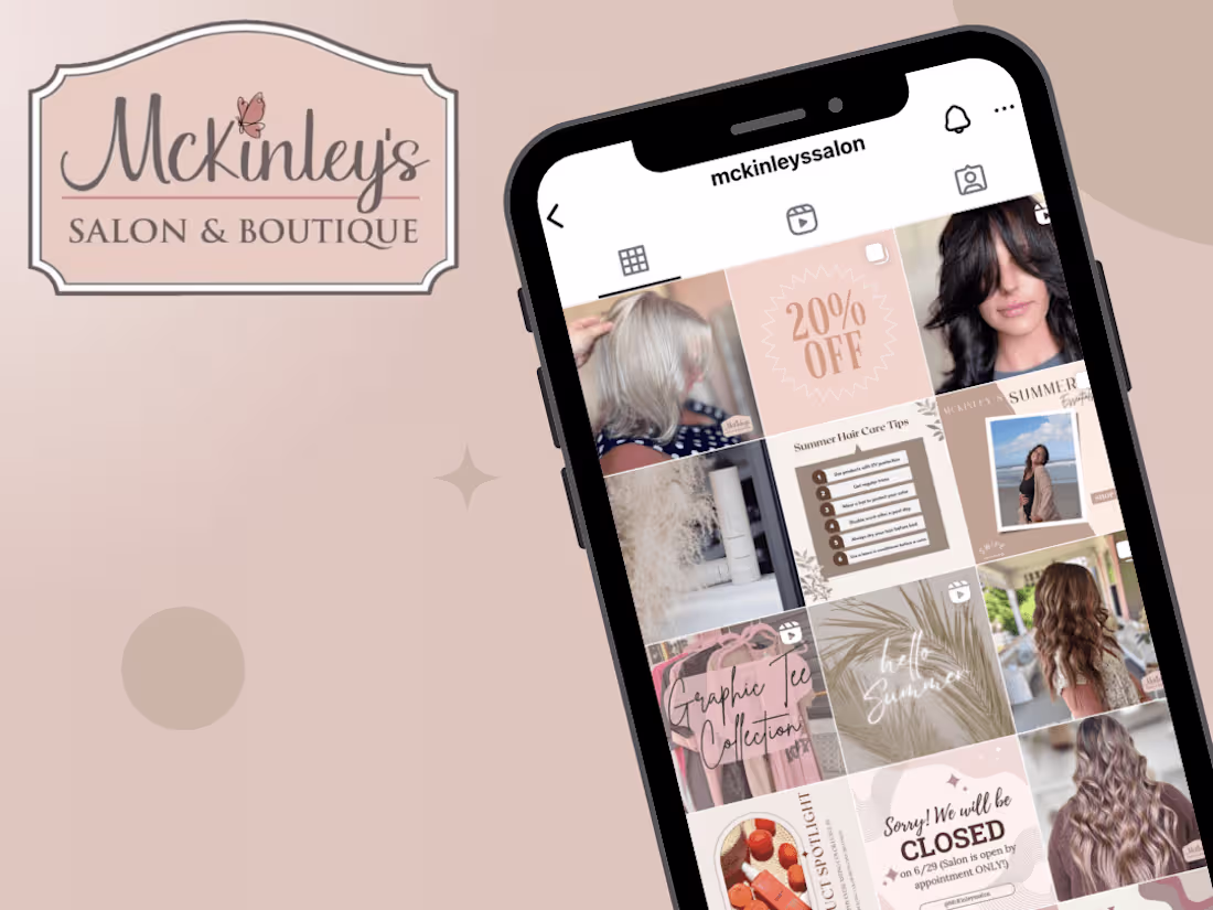 Cover image for Social Media Manager at McKinley’s Salon & Boutique