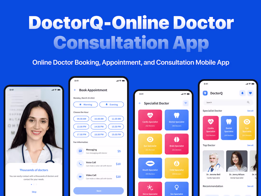 Cover image for Doctor Appointment App Design