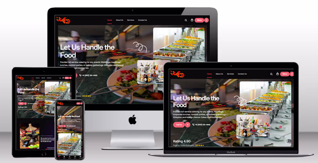 Cover image for Catering Service Website (Next.js):