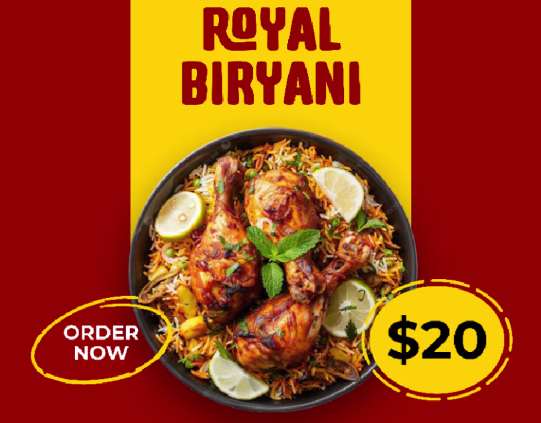 Cover image for Royal Biryani Food Design