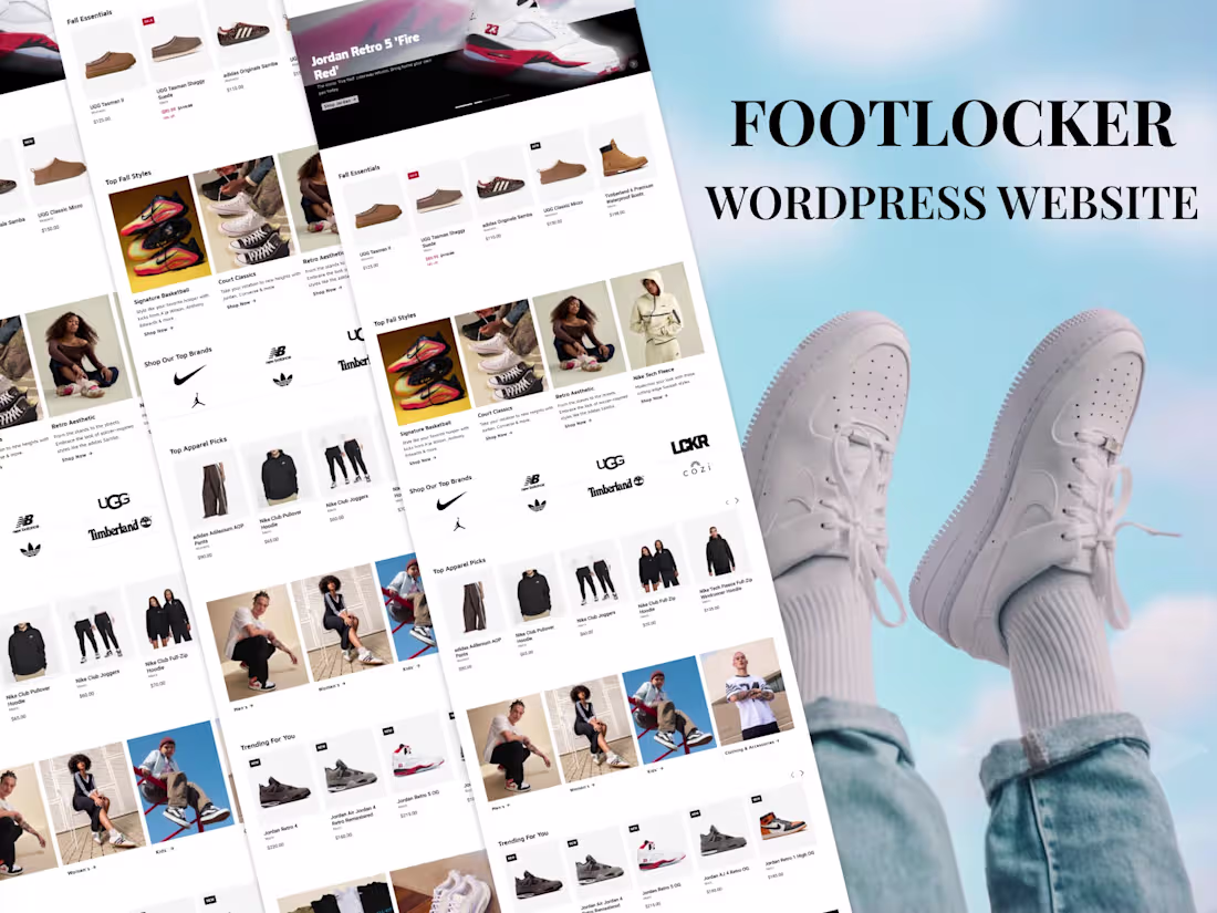 Cover image for Foot Locker | Wordpress Website