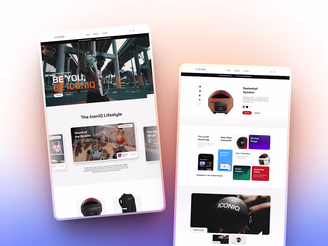 Cover image for ICONIQ - E-commerce Store Design