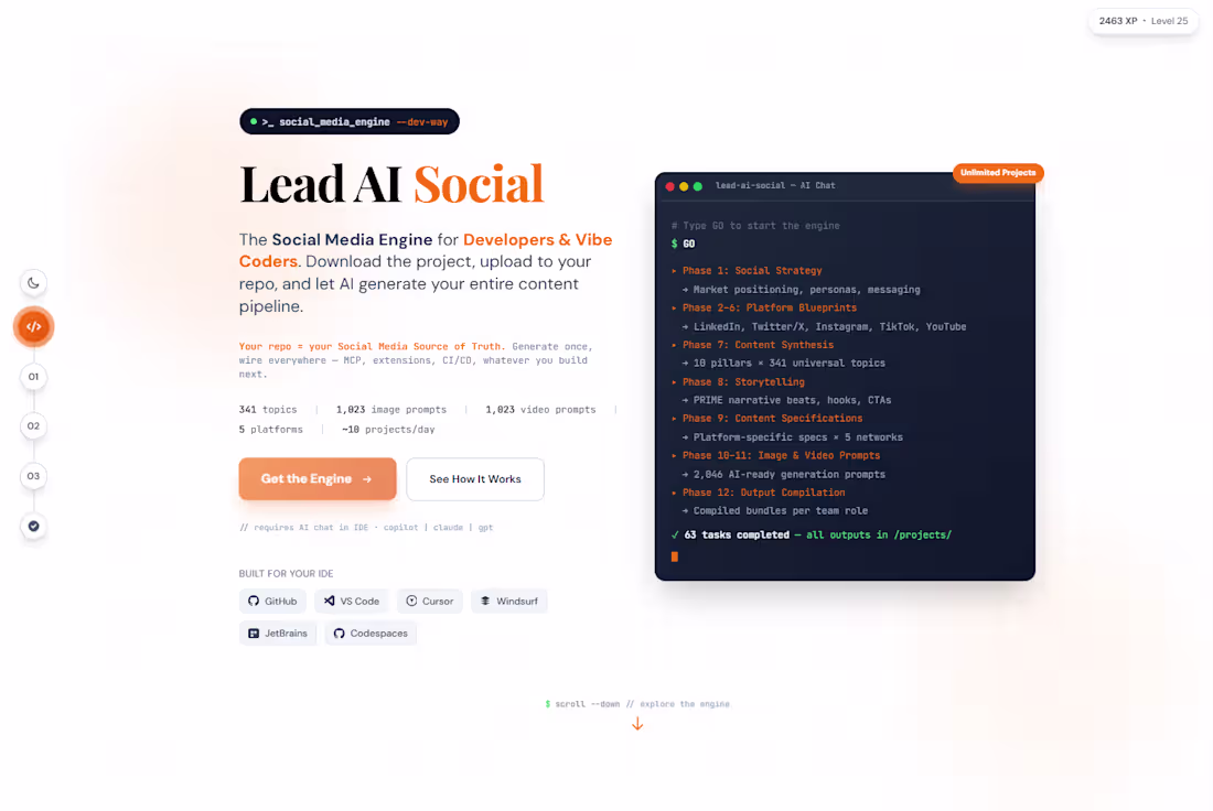 Cover image for Lead AI Social → Social