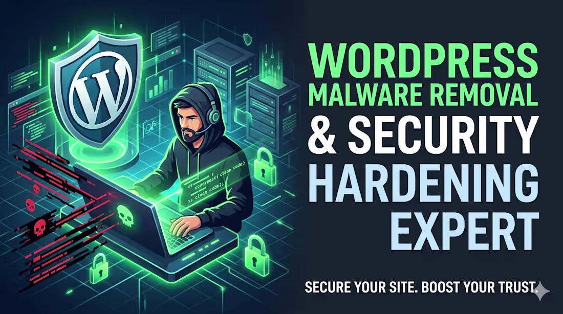 Cover image for WordPress Malware Removal & Security Hardening Expert