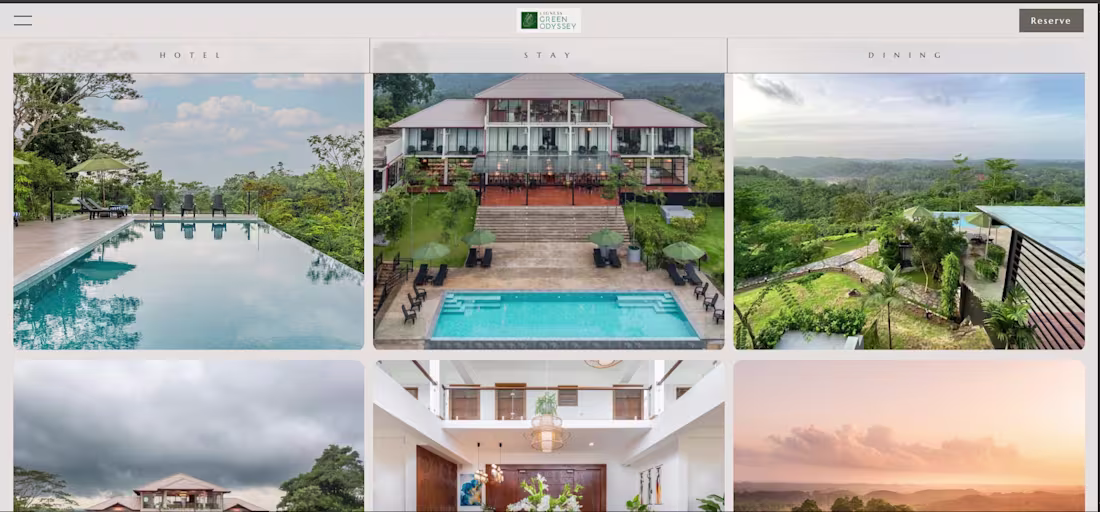 Cover image for Ligness Green is a modern, mobile-friendly hotel website des...