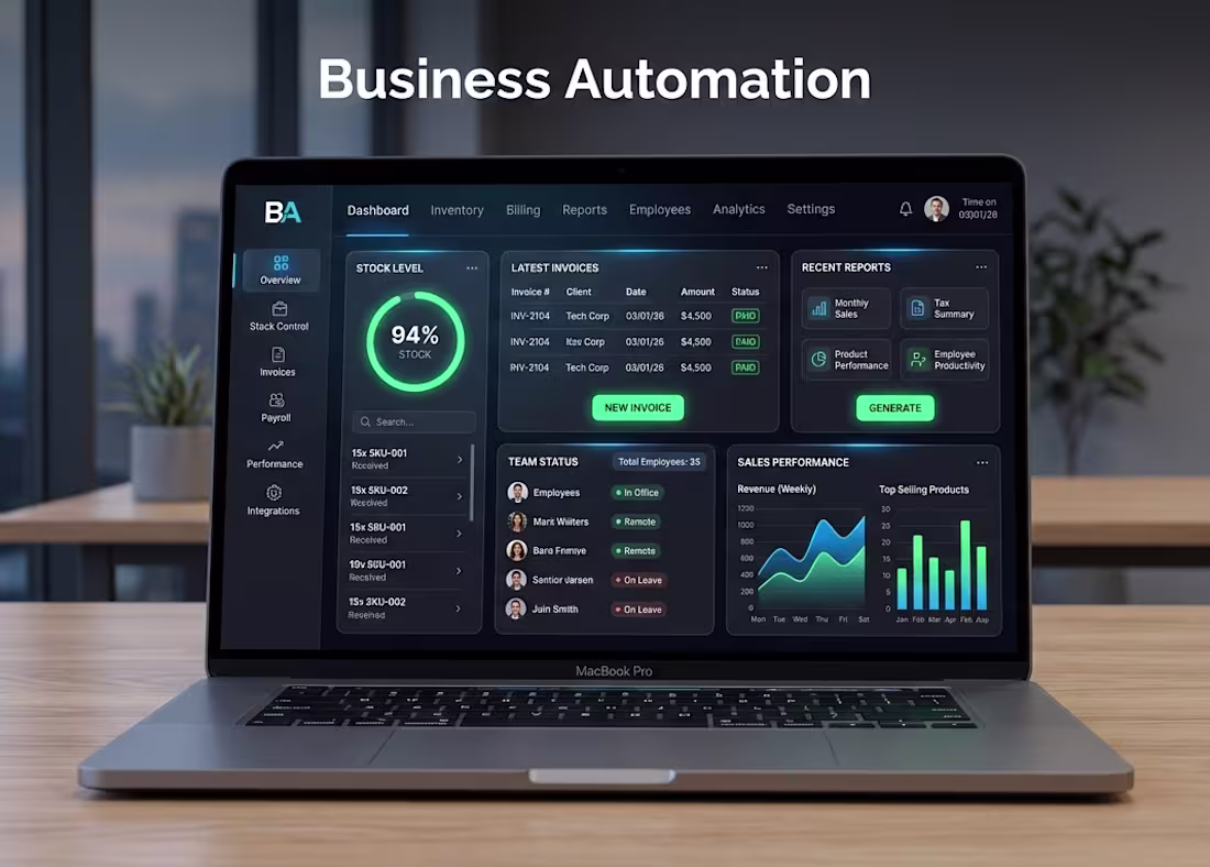 Cover image for I will develop custom management system for your business