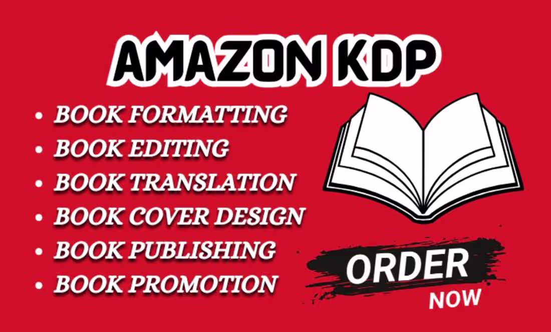 Cover image for I’m a Canva designer specializing in Amazon KDP book formatt...