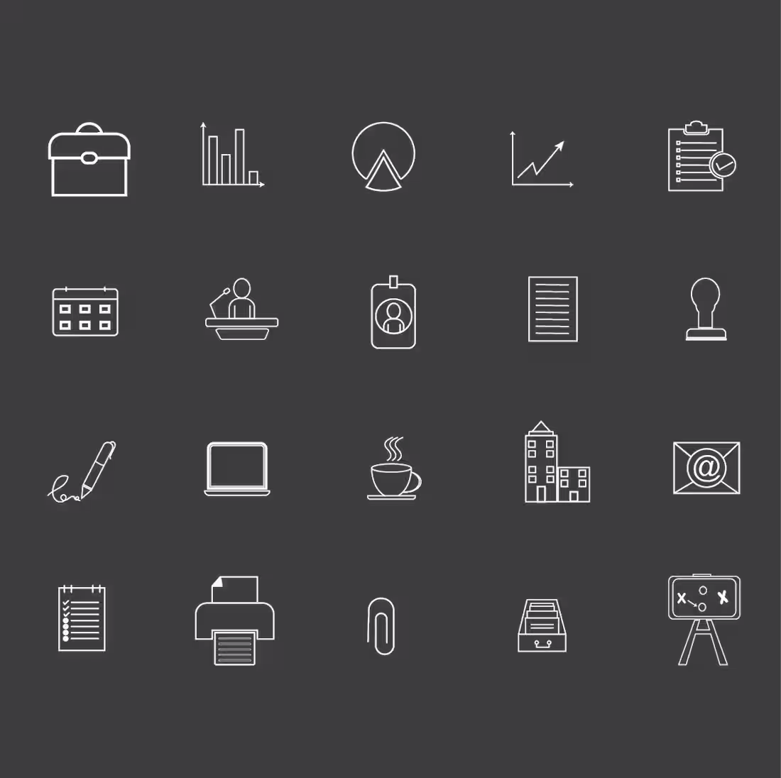 Cover image for Business & Office Icon Pack