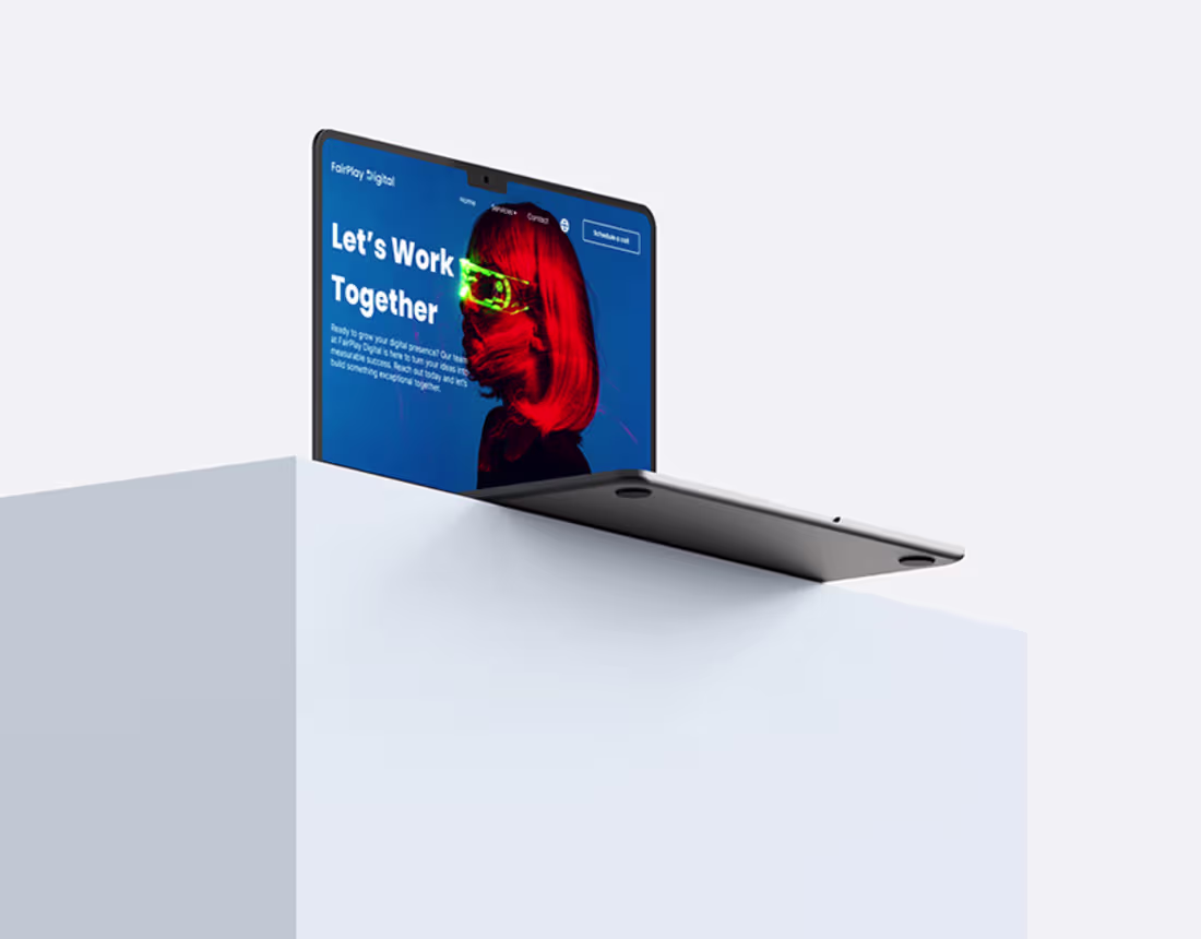 Cover image for FairPlay Digital - Website UX/UI Design