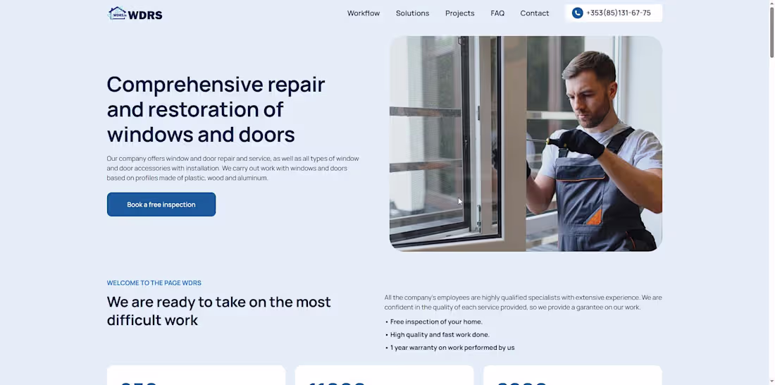 Cover image for Website project for WDRS.ie (http://WDRS.ie),