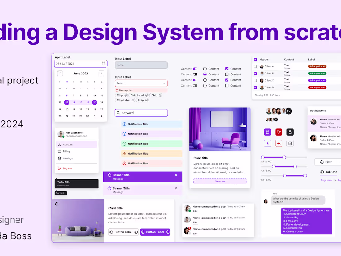 Cover image for Building a Desing System from Scratch in Figma