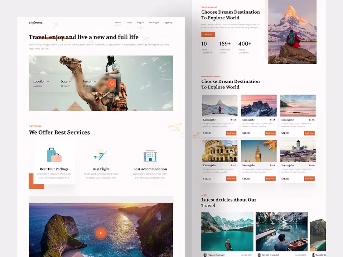 Cover image for Travel Agency Website