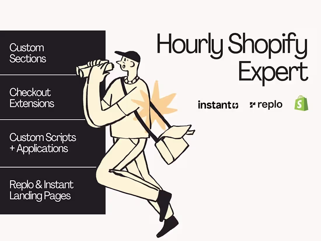 Cover image for Shopify Expert for Development & Fixes (Hourly)