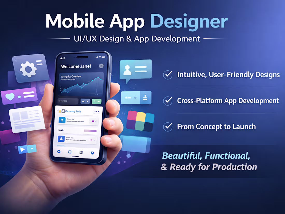 Cover image for UI/UX Design | Graphic Design | Figma