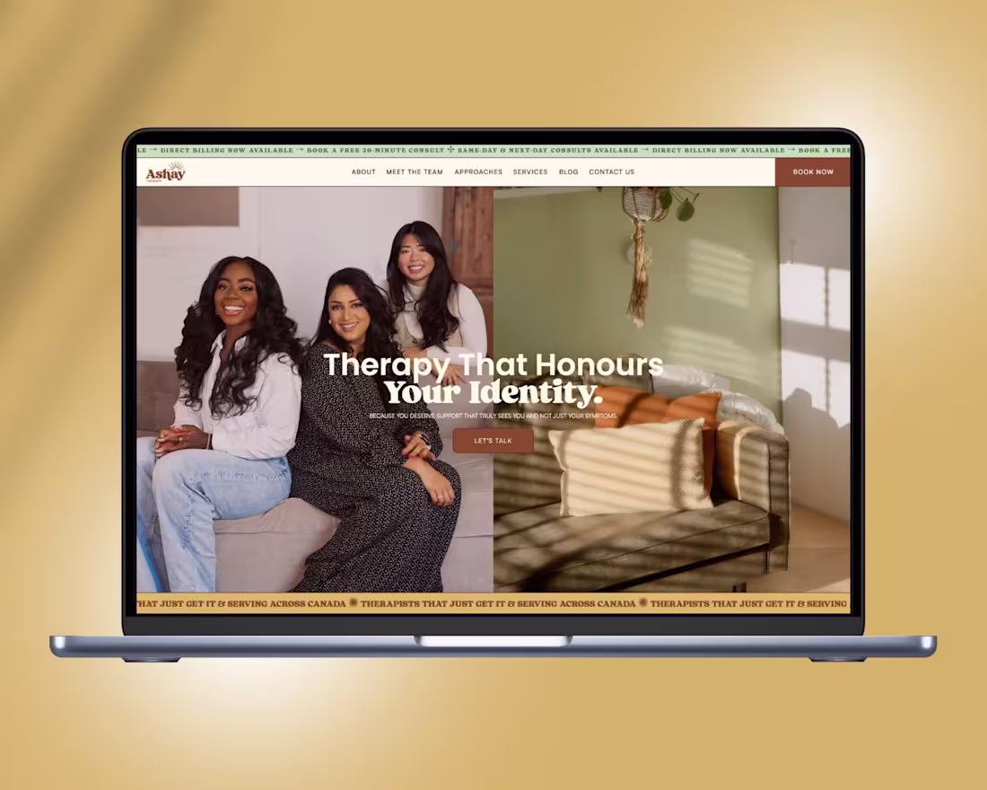 Cover image for Showit website design for Ashay Theraphy