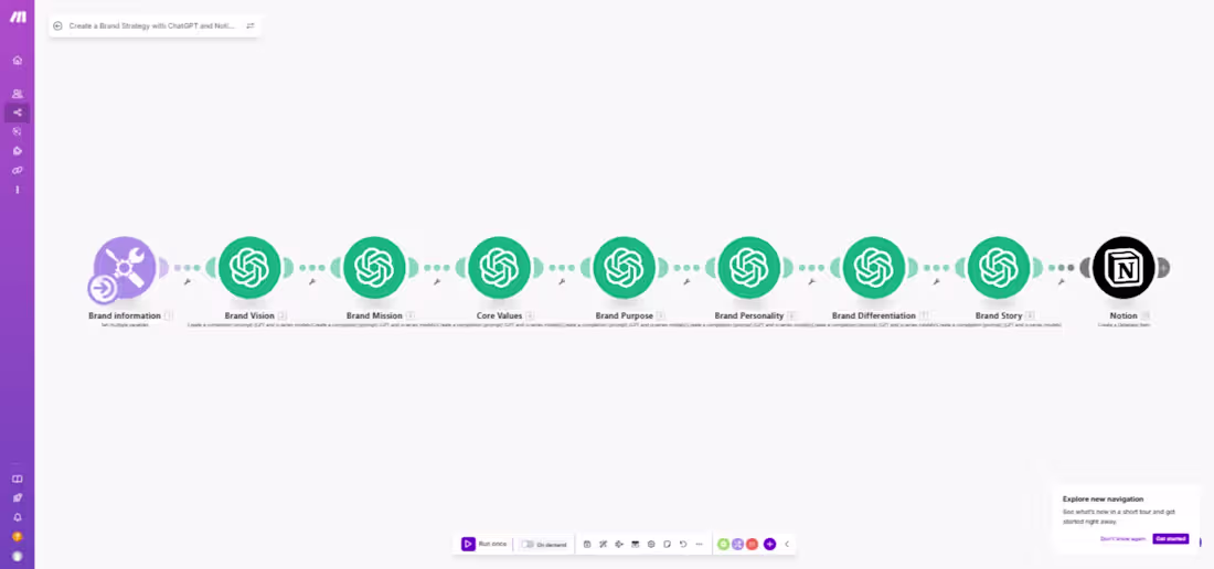 Cover image for Just wrapped up this Make (Integromat) project — “AI Brand S...