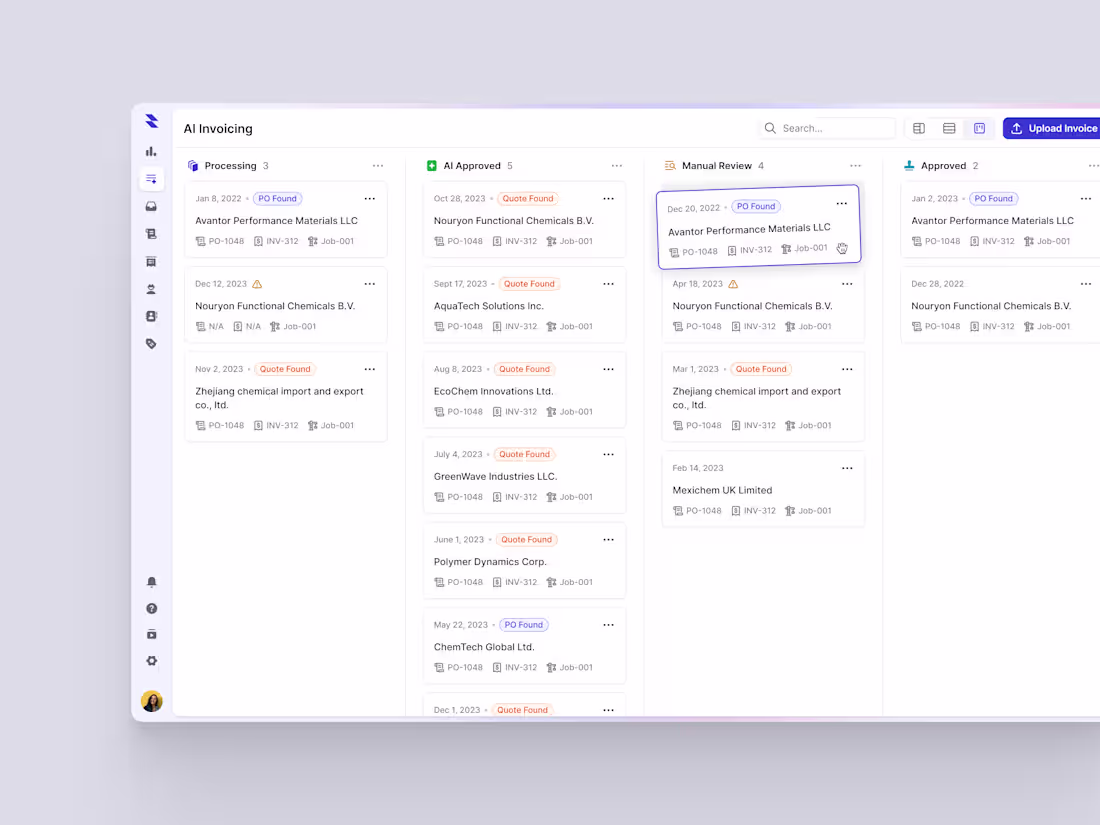 Cover image for AI Invoicing — Kanban View