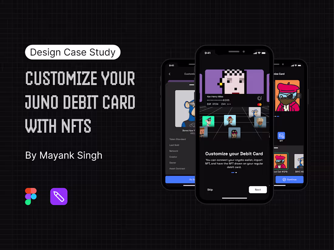 Cover image for UX Design Case Study: Customizing Your Juno Debit Card with NFTs