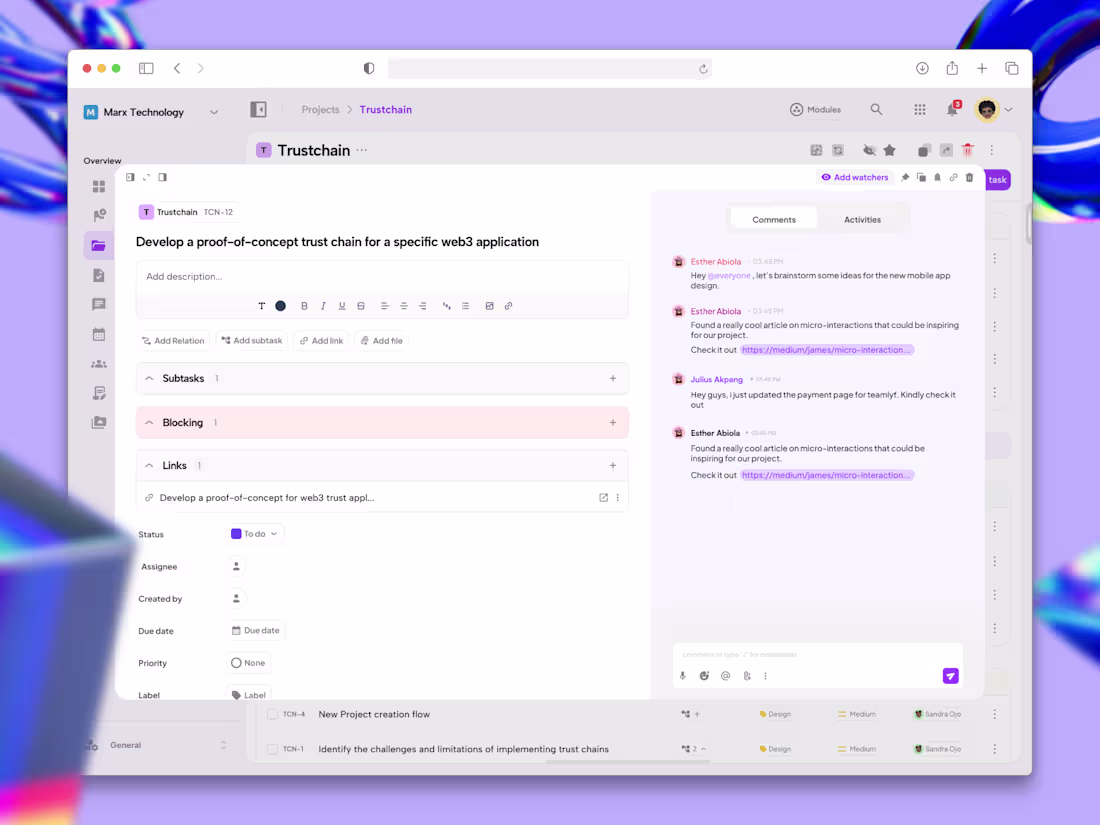 Cover image for Web app for Streamlining Team Collaboration, Communication & HR