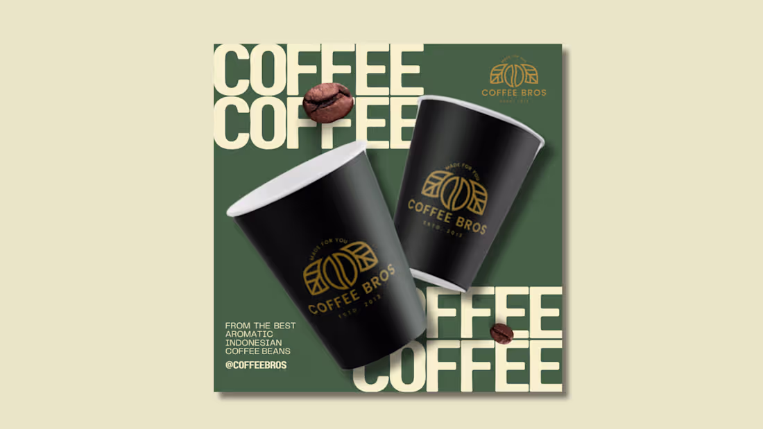 Cover image for Coffee Bros Logo Design :: Behance