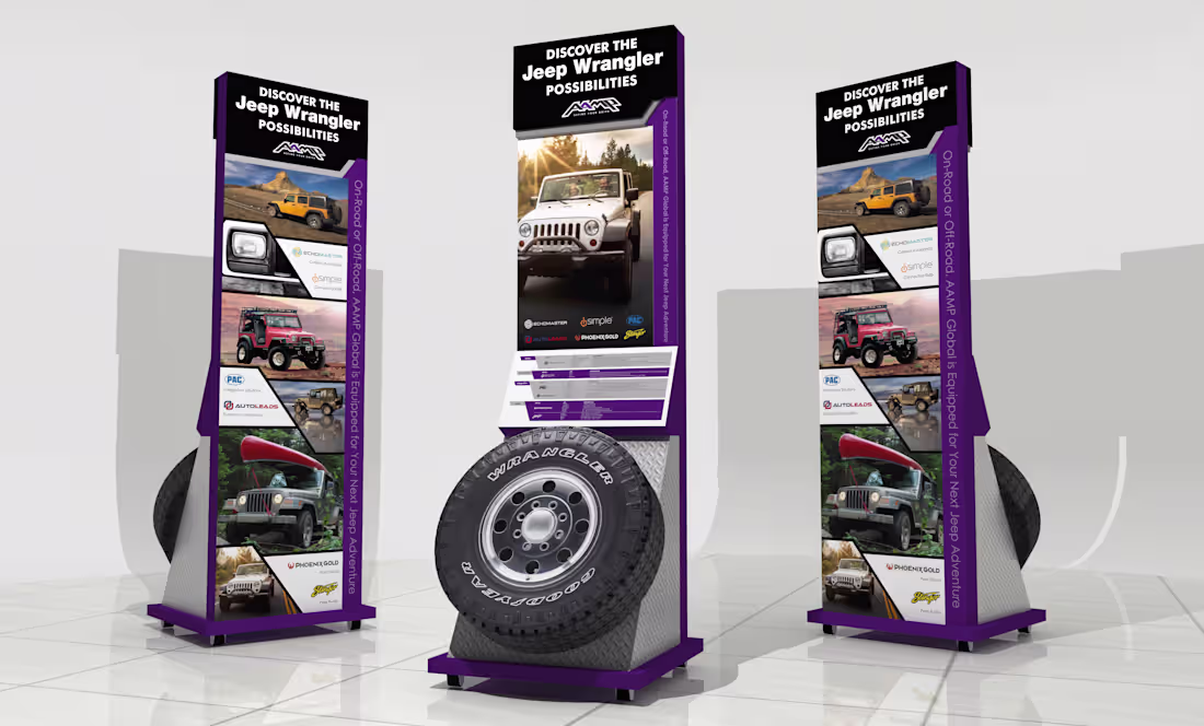 Cover image for Jeep Wrangler Tire Innovation Display