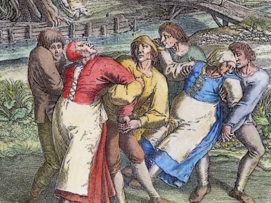 Cover image for The Dancing Plague of 1518: A Mysterious Medieval Epidemic