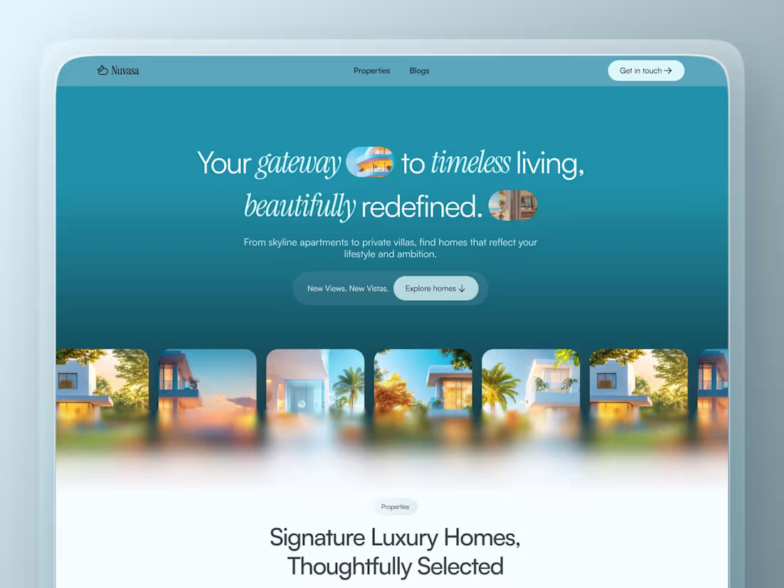 Cover image for Nuvasa- Real Estate Website