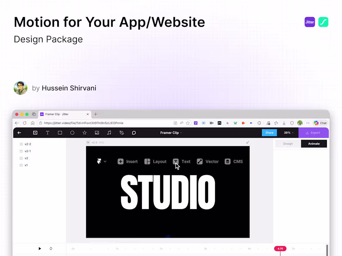 Cover image for Motion Design for Your App/Website Package