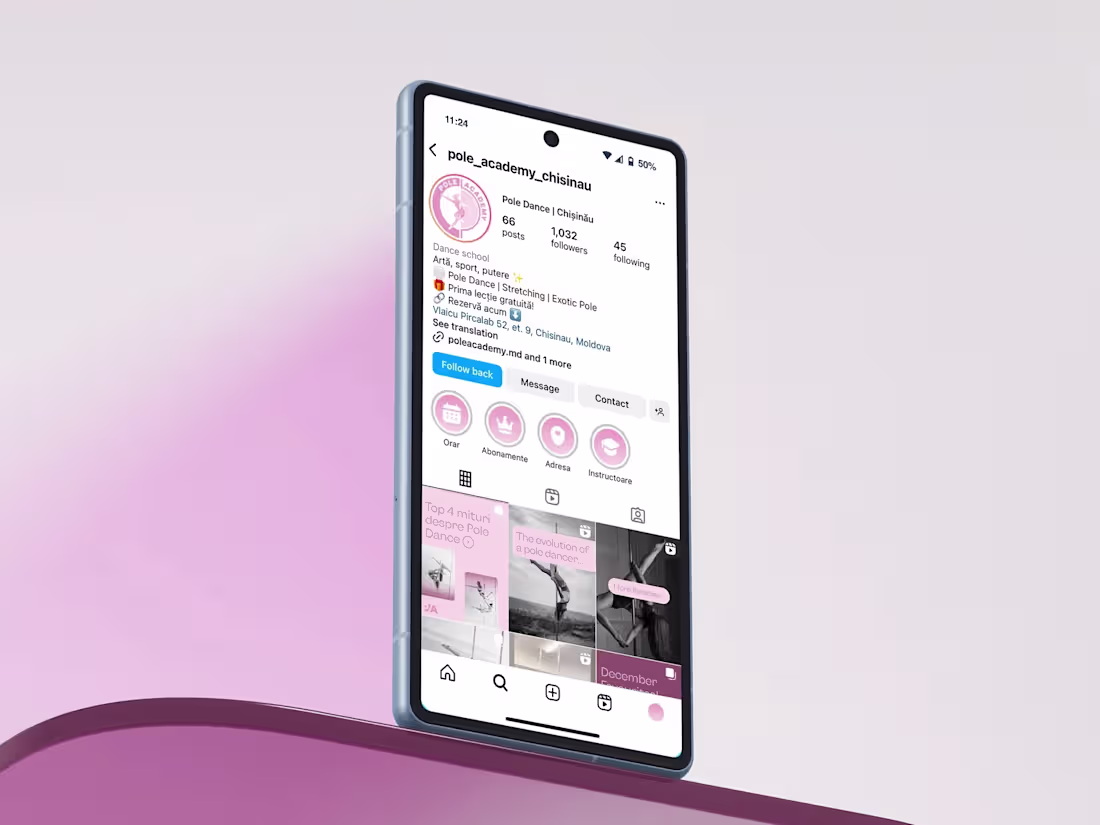 Cover image for Pole Academy | Brand Identity Design