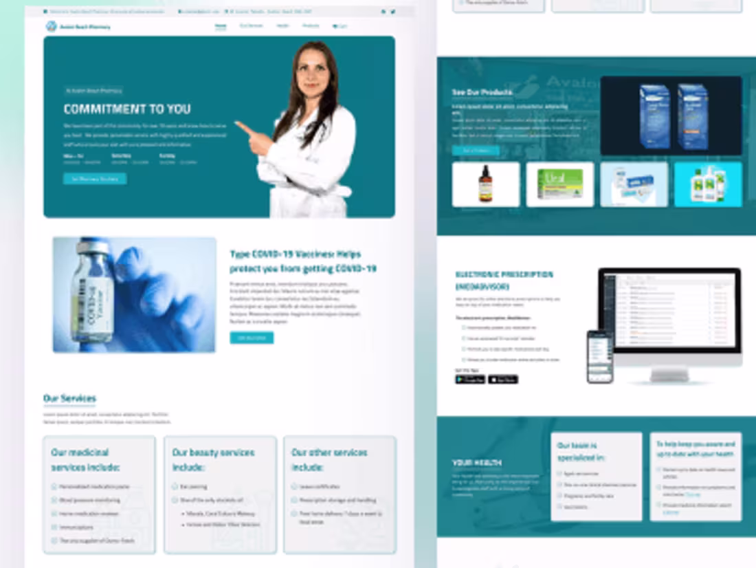 Cover image for Avalon Beach Pharmacy - Webpage Design