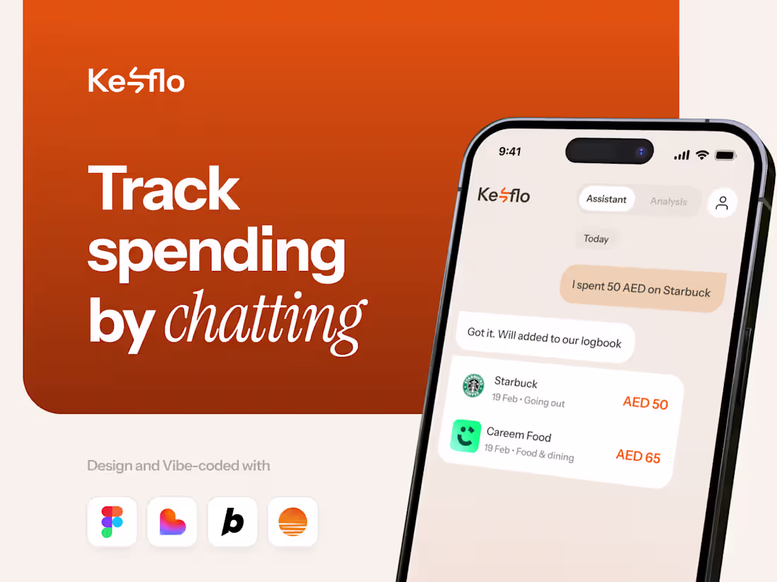 Cover image for Kesflo — AI-powered Spending Tracker App