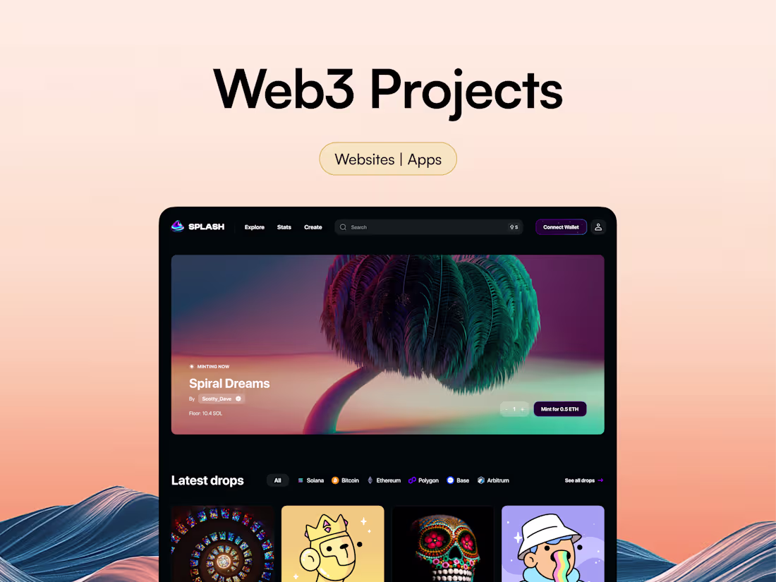 Cover image for Web3 Projects: NFTs, DApps, Exchanges, Wallets etc.
