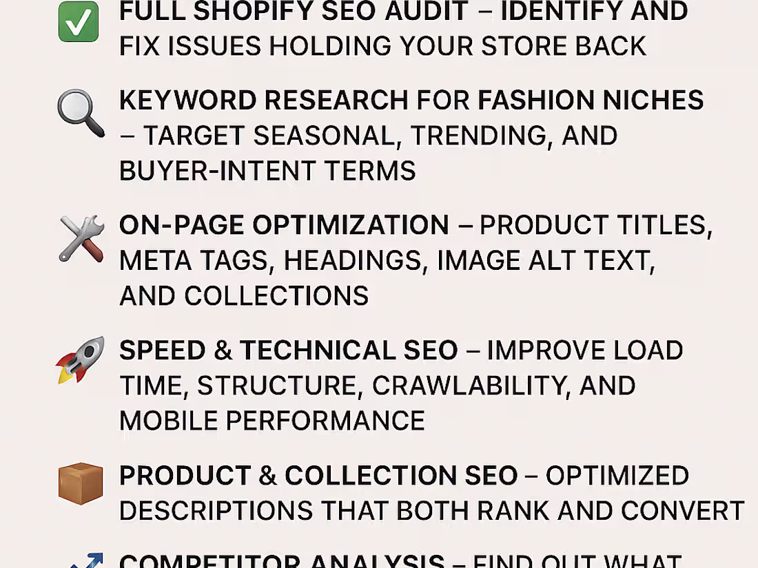 Cover image for SEO for your clothing e-commerce store on Shopify