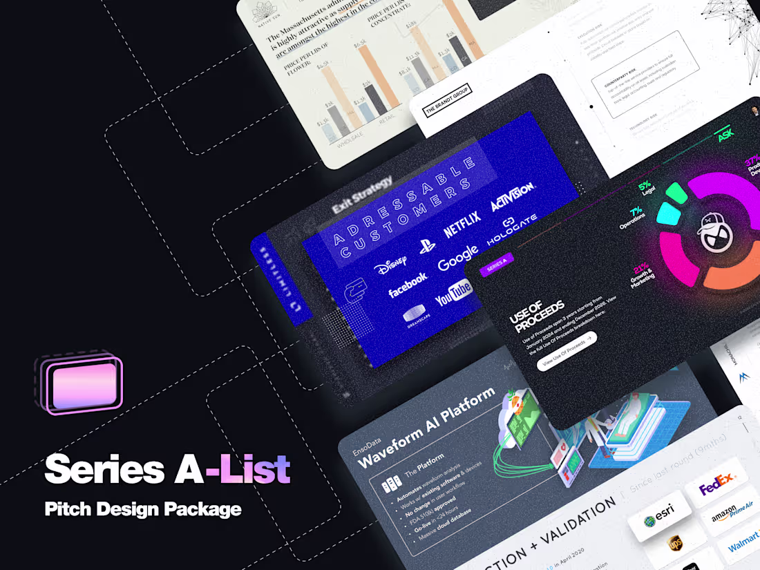 Cover image for Series A-List Pitch Deck & Data Room Design Package